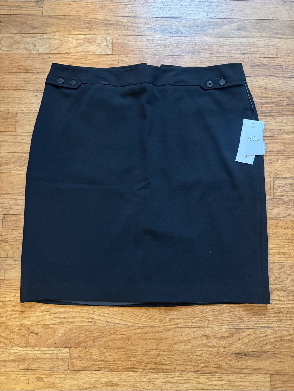 NWT! Chaus Classic Black Pencil Skirt
